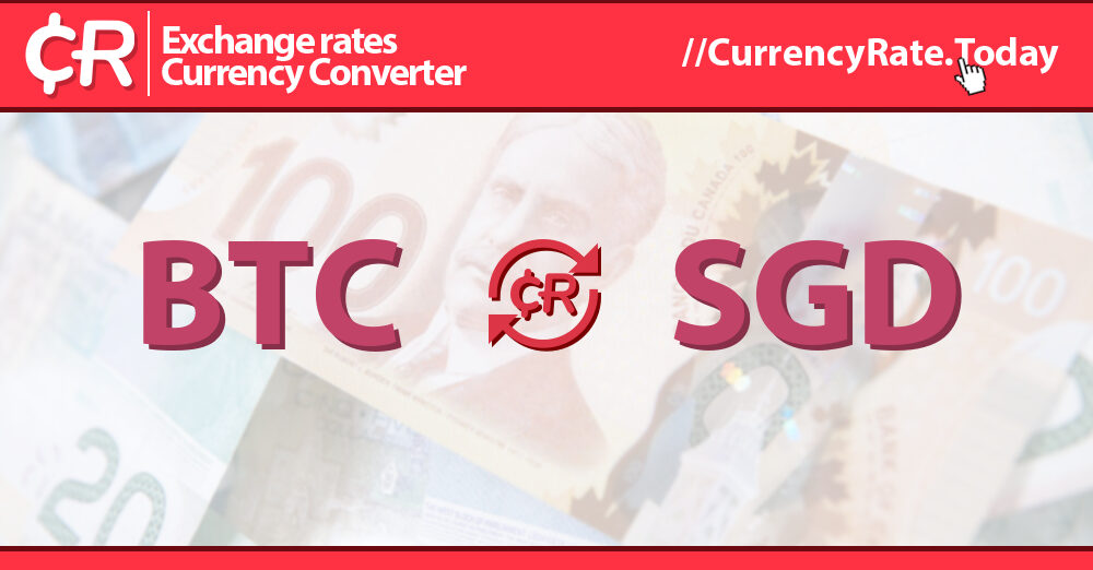 BTC to SGD Price Converter & Calculator, Live Exchange Rate | CoinBrain