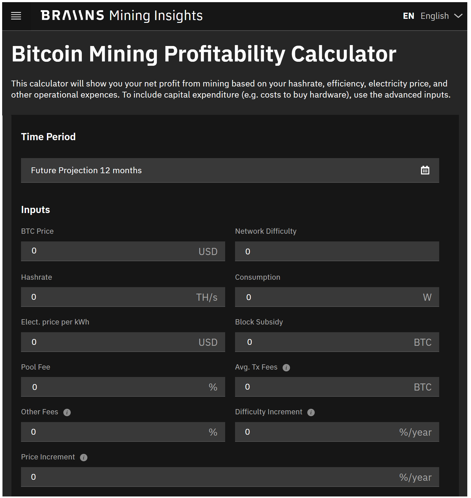 Bitcoin Mining Calculator - D-Central