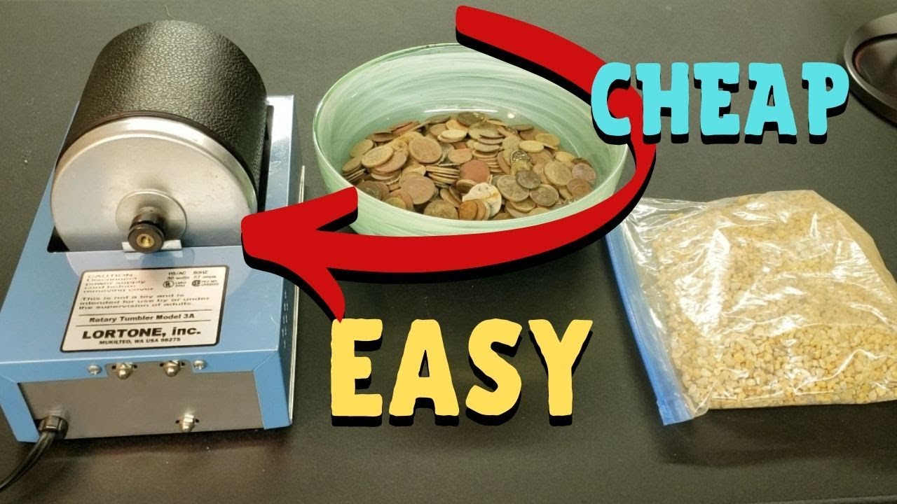 Coin Tumbler for cleaning coins - Paul Cee Metal Detecting