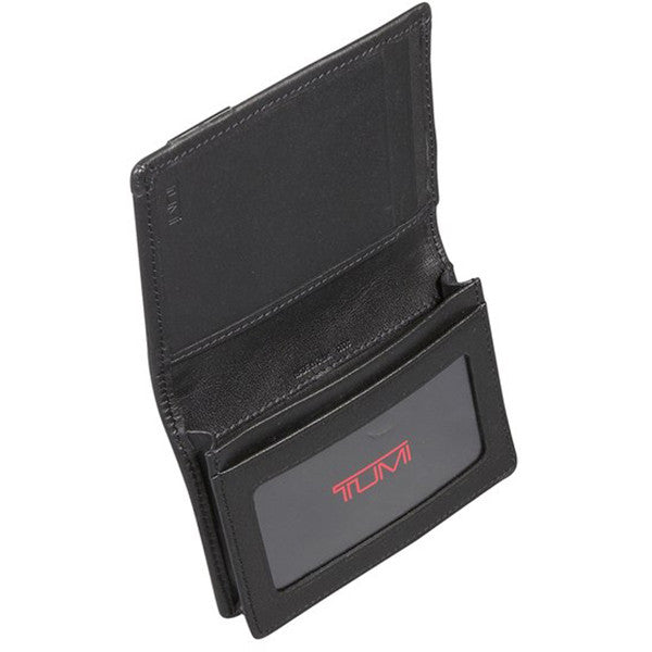 TUMI Black Delta Money Clip Card Case With TUMI ID Lock