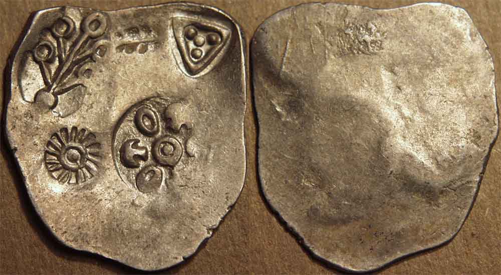 Ancient Mauryan Period Magadh Dynasty Silver Punchmark :- FA – Indian Coins Hub