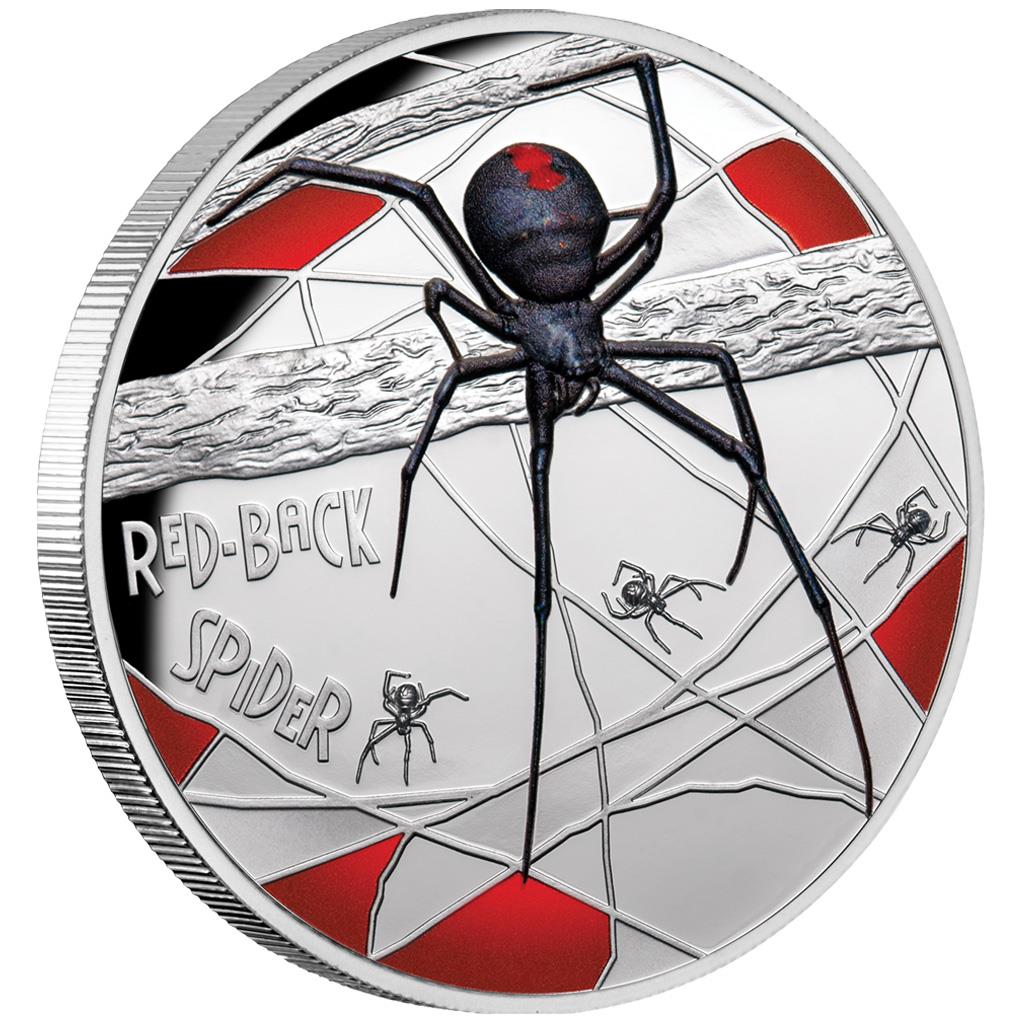 One Dollar R - Redback Spider, Coin from Australia - Online Coin Club