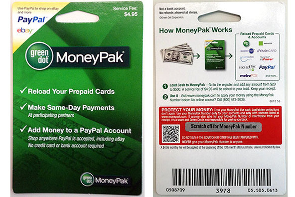 Green Dot Money Pak Card Problems - PayPal Community