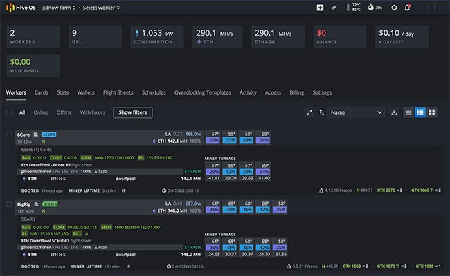 PhoenixMiner c - AMD+NVIDIA GPU Miner []