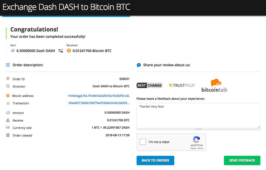 DASH to BTC Exchange | Convert Dash to Bitcoin on SimpleSwap