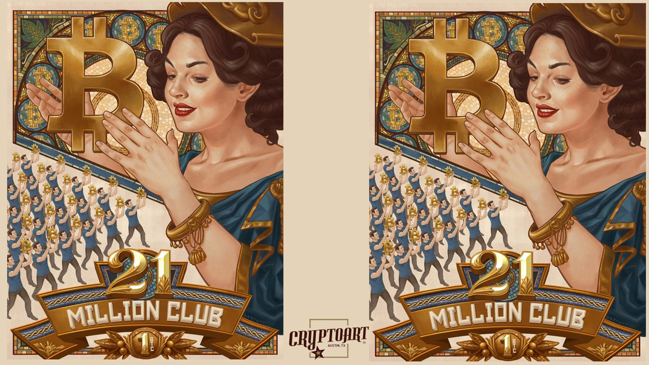 1 Million Bitcoin Club – Cryptoart