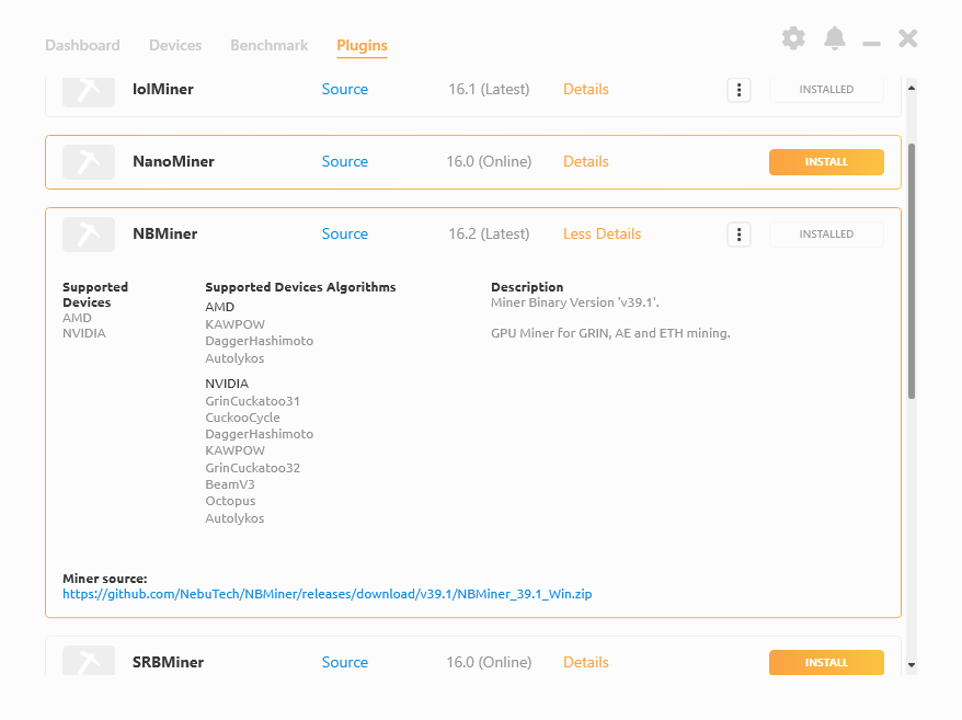 NiceHash Miner with support for a new Grin algorithm! | NiceHash