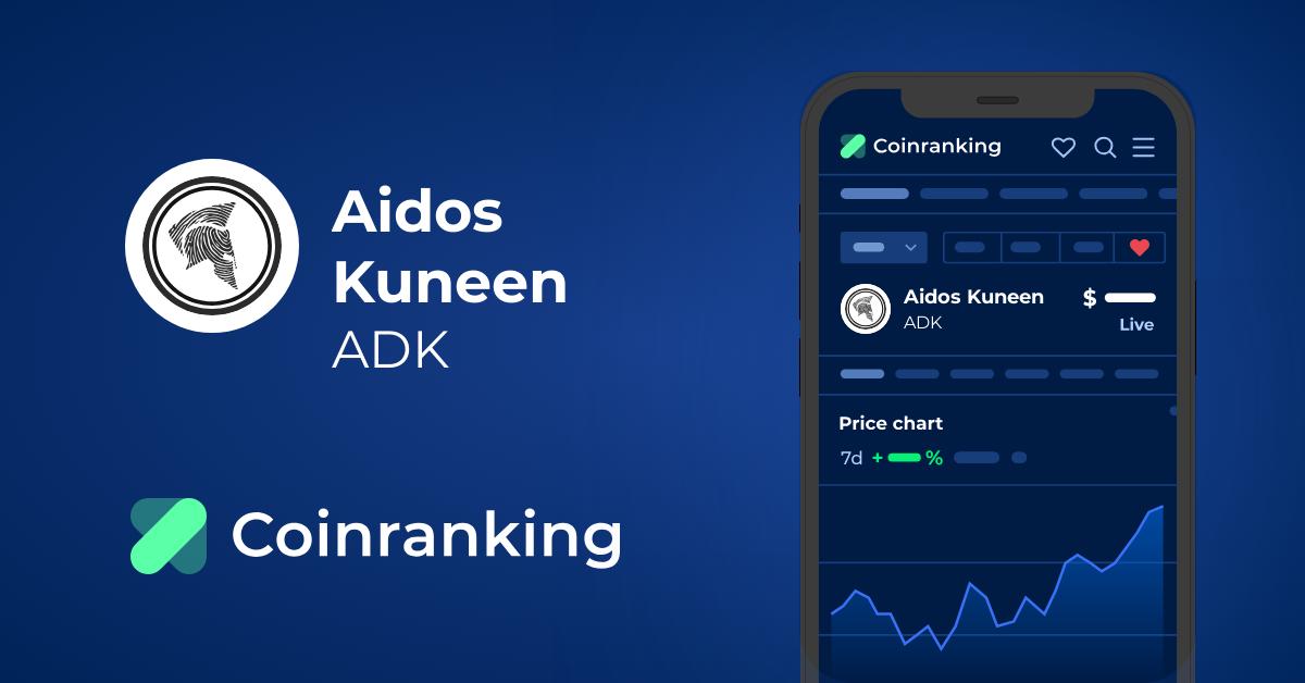 Convert 1 ADK to USDT - Aidos Kuneen to Tether Converter | CoinCodex