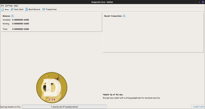 Tutorial - Dogecoin Node Installation on Ubuntu Linux