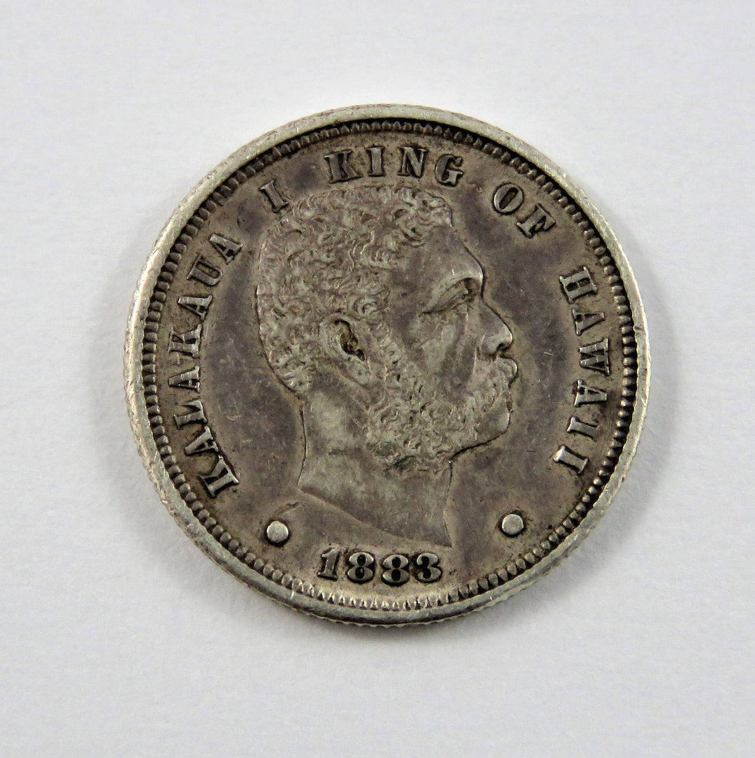 Coin, Hawaii, Kalakaua I, 10 Cents, Umi Keneta, , Philadelphia,