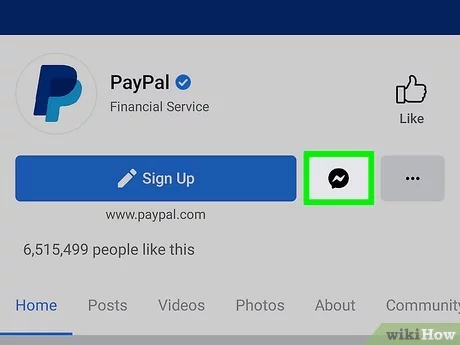 Log in to your PayPal account