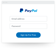 Sign up for PayPal