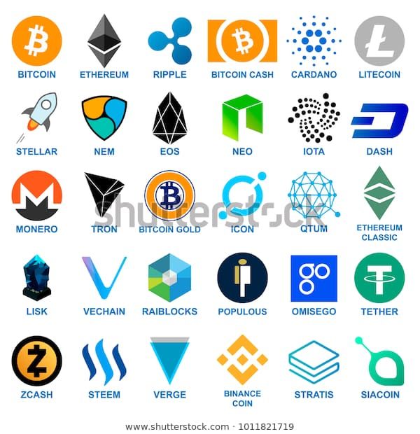 Cryptocurrency Business Logos