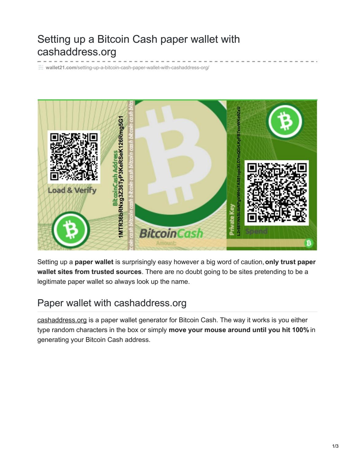 How to Transfer Bitcoin From a Paper Wallet: A Few Technical Tips for Beginners