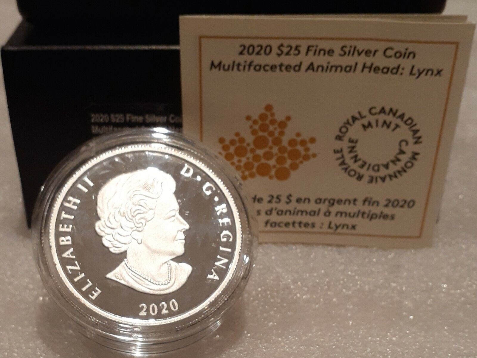 $20 Fine Silver Coin - Canadian Lynx