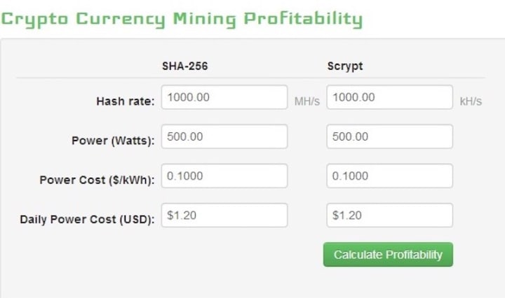 ⛏ Mining Calculator | Kryptex