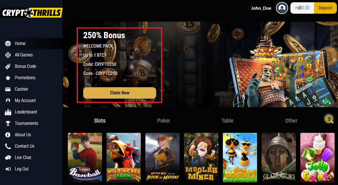 Crypto Thrills Casino No Deposit Bonus Codes For Free Spins | First Sight Family Vision