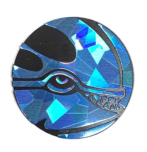 Black & Blue Clear Kyogre Coin | Magic Madhouse