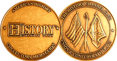 VINTAGE THE HISTORY Channel Club Bicentennial Bell Coin Token 