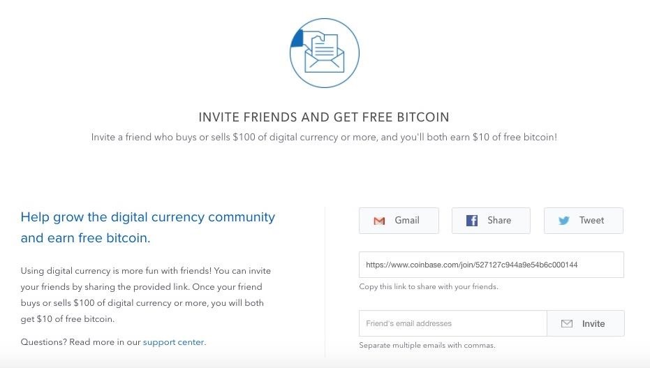 Coinbase Referral Links – $10 of free Bitcoin | ReferCodes