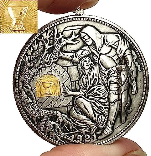 Pendant Holy Grail Coin Morgan Removable Sword Dollar Silver Hobo – MovieShopDolls