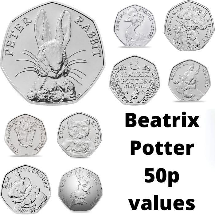 Beatrix Potter Peter Rabbit 50p : Gold Proof | The Britannia Coin Company
