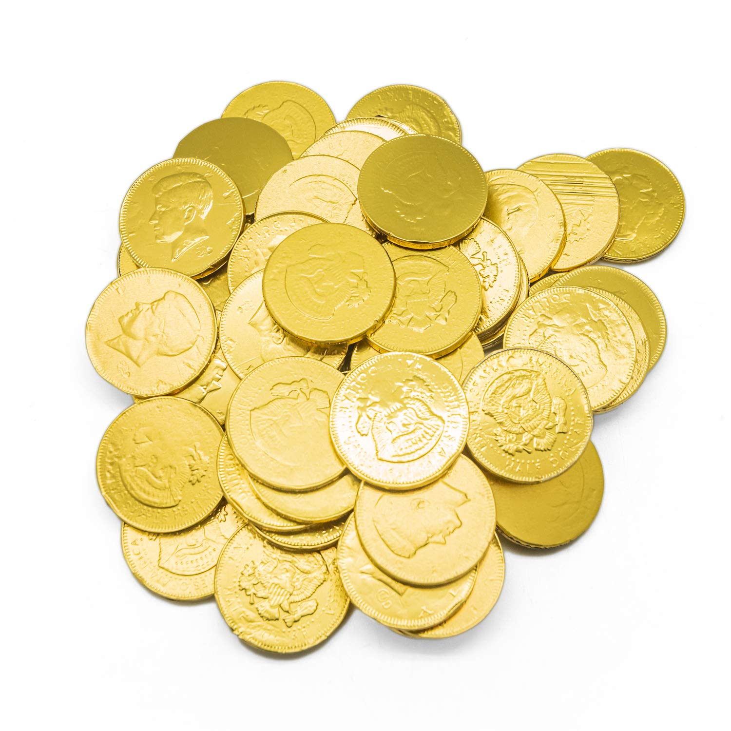 Blue Piggy Bank Money Tin with Chocolate Coins