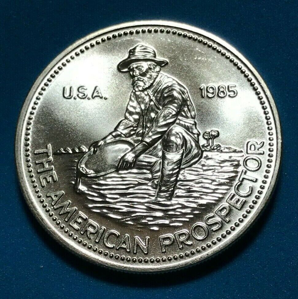 United States (USA) 1/4 oz Silver Engelhard - The American Prospector Silver Coin - BidCurios