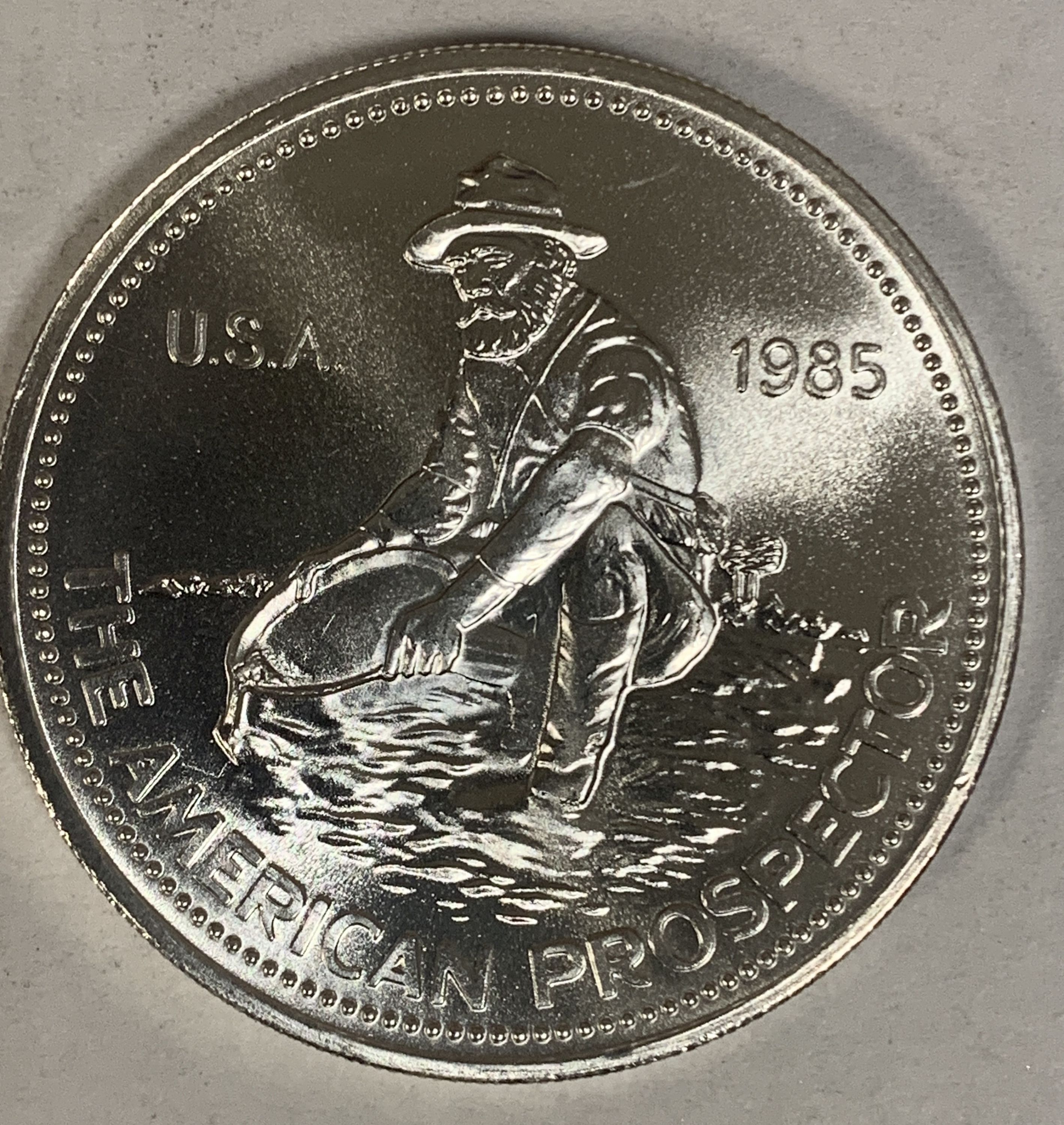 Engelhard American Prospector 1/2 oz Silver Round - Cascade Coins