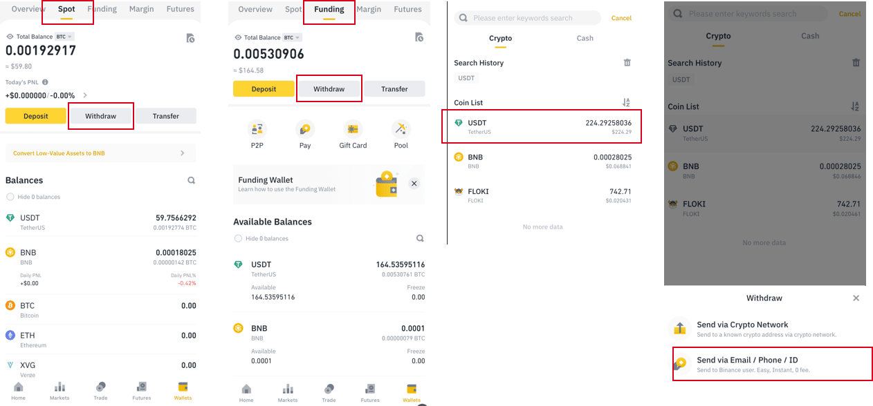 How to transfer crypto from Bitget to Binance