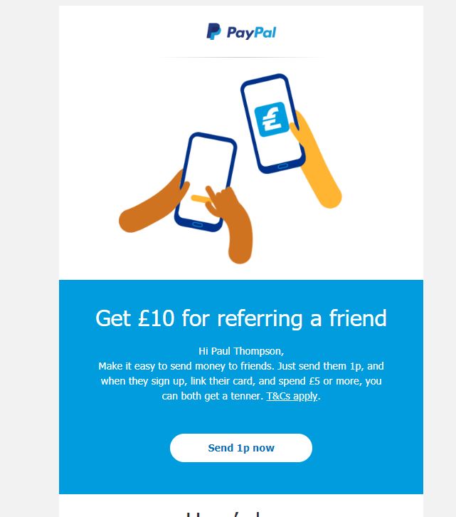 PayPal Referral Program Template