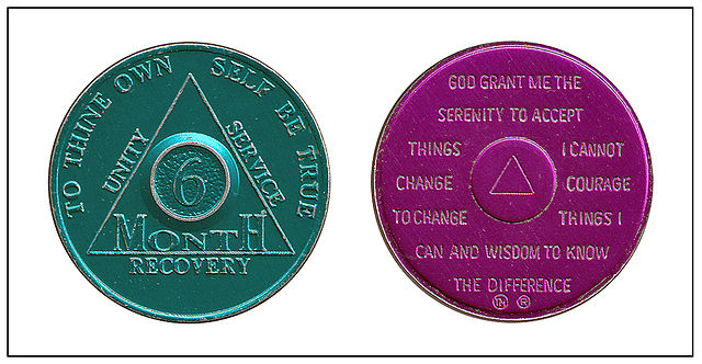 2 Year AA Chips Sobriety Coins Given By Members of Alcoholics Anonymou – RecoveryChip