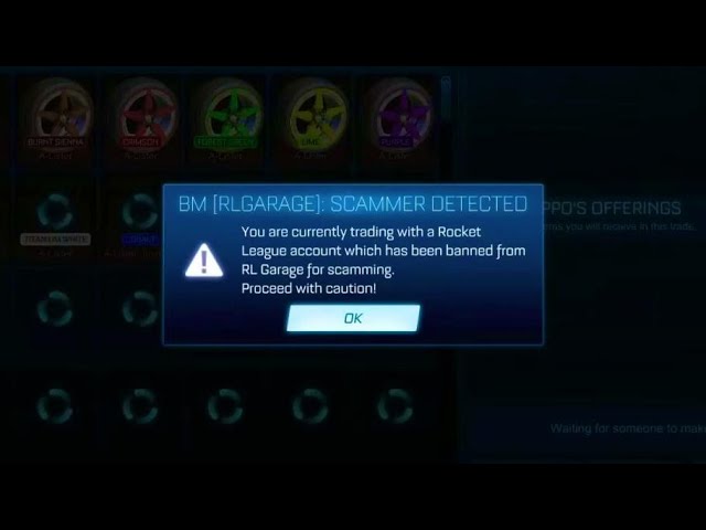 Scam check & scammer list | Rocket League Garage