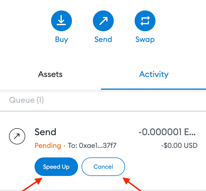 Crypto Market Pool - Fix a pending Ethereum transaction