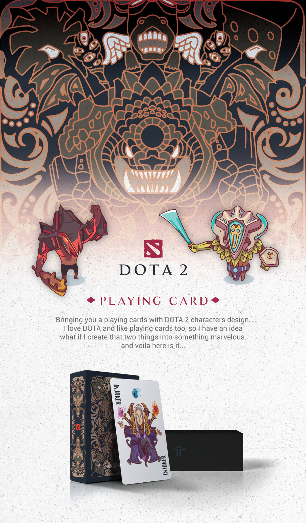 DOTA 2 Deluxe Playing Cards (Black) - Collection playing cards