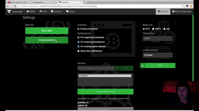 Dark Wallet BTC Supported Coins ()