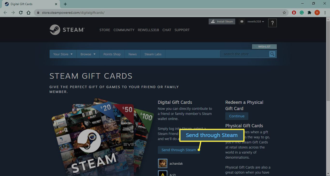 Steam Gift Cards