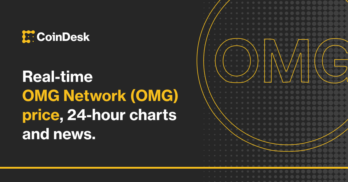 OMG Network | OMG Price Index and Live Chart - CoinDesk