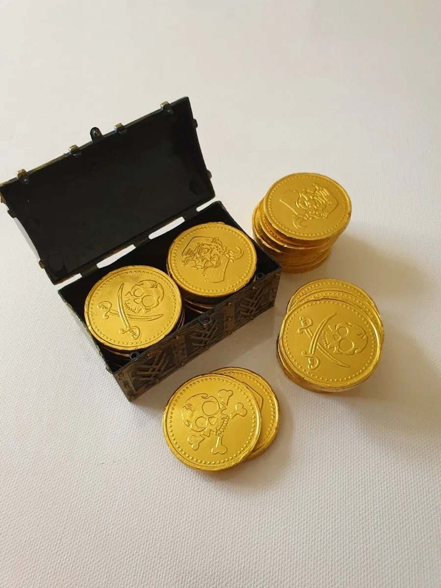 Milk Chocolate Euro Coins - Gold Foil Embossed Novelty Money