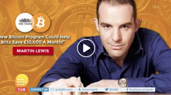 UK woman racks up $50K debt in 'Martin Lewis' bitcoin scam