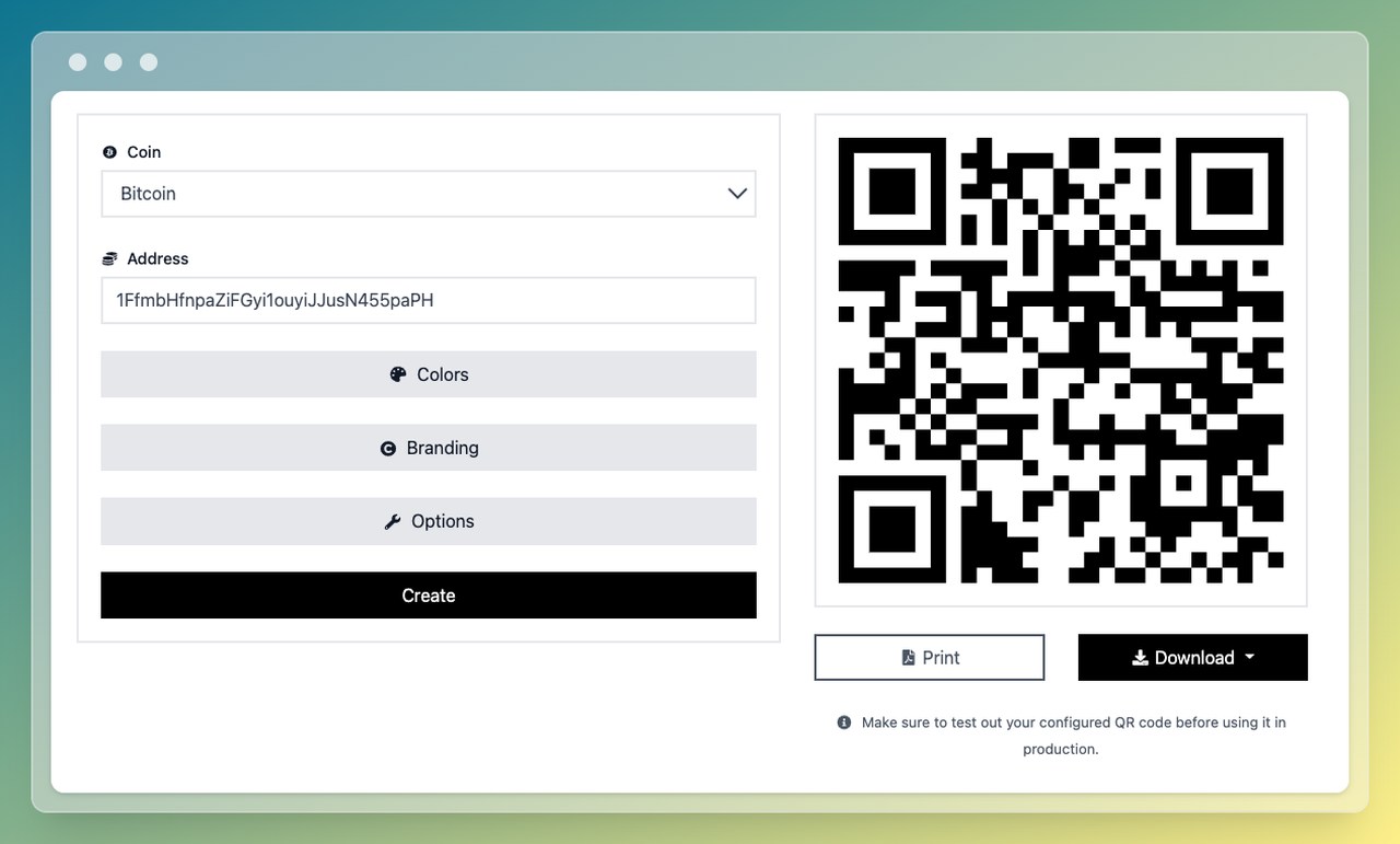 Bitcoin QR Code Generator | QR Code Generator