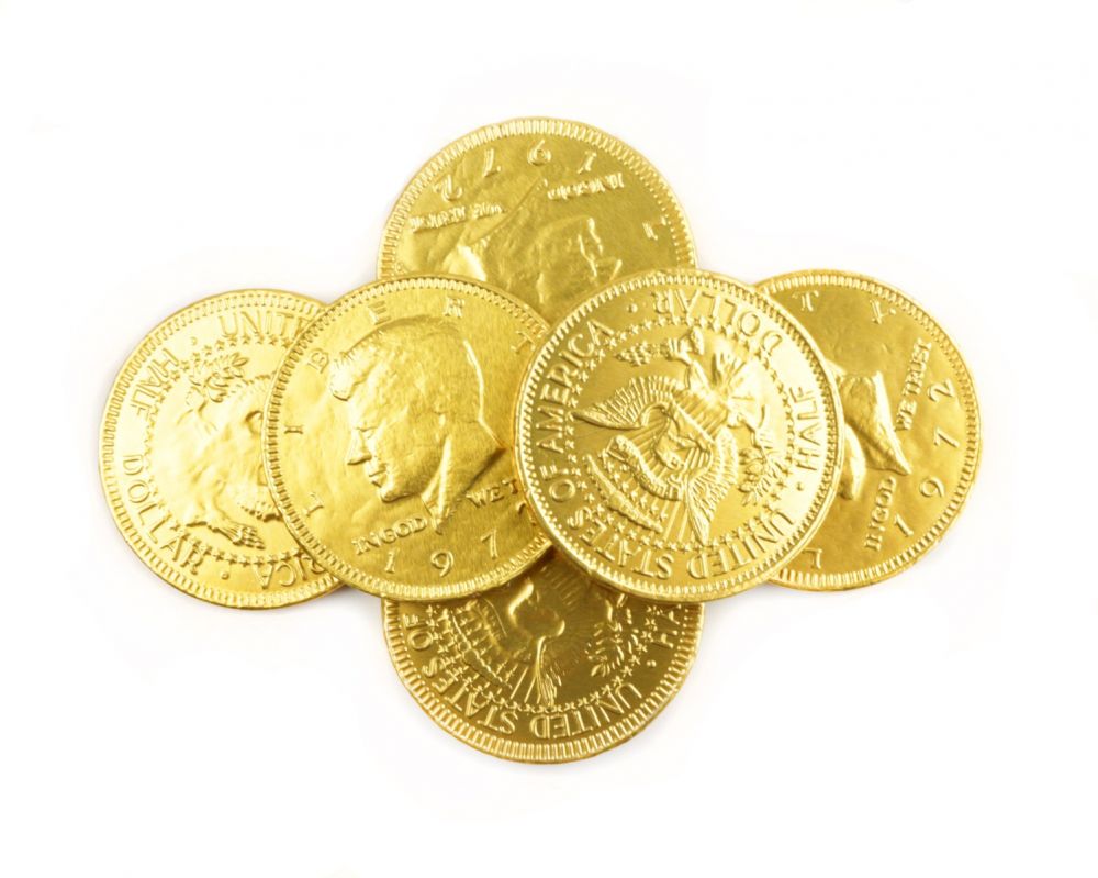 Chocolate Gold Coins - Large – Half Nuts