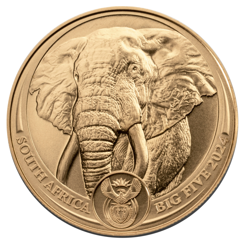 1oz Gold Prestige Bullion Big Five Elephant Minted Coin | Brisbane Gold Buyers