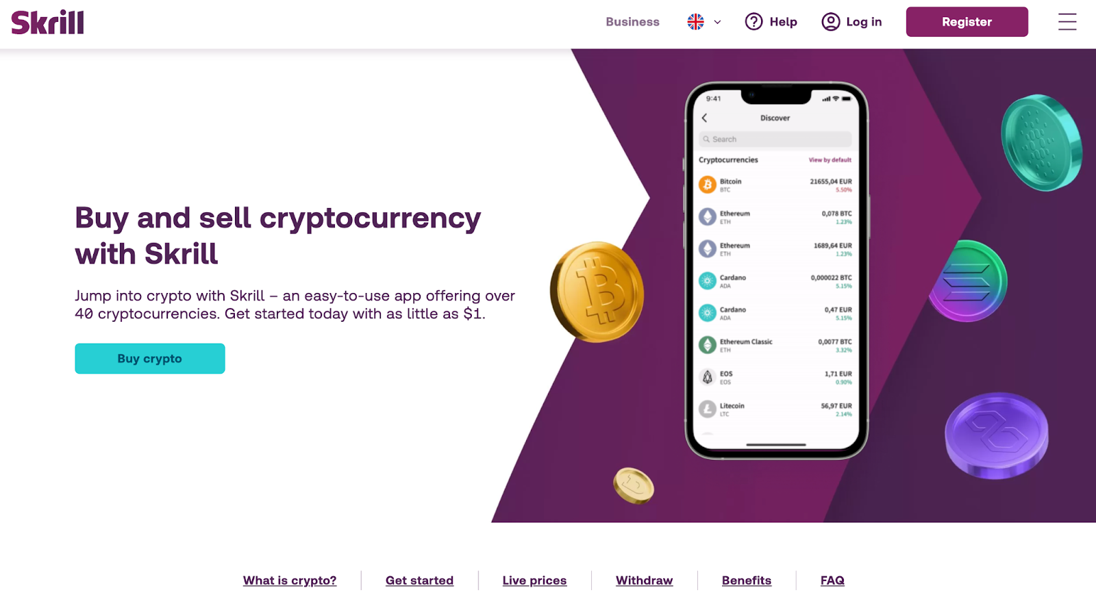 Can I deposit cryptocurrencies to a Skrill account? | Wikibrain