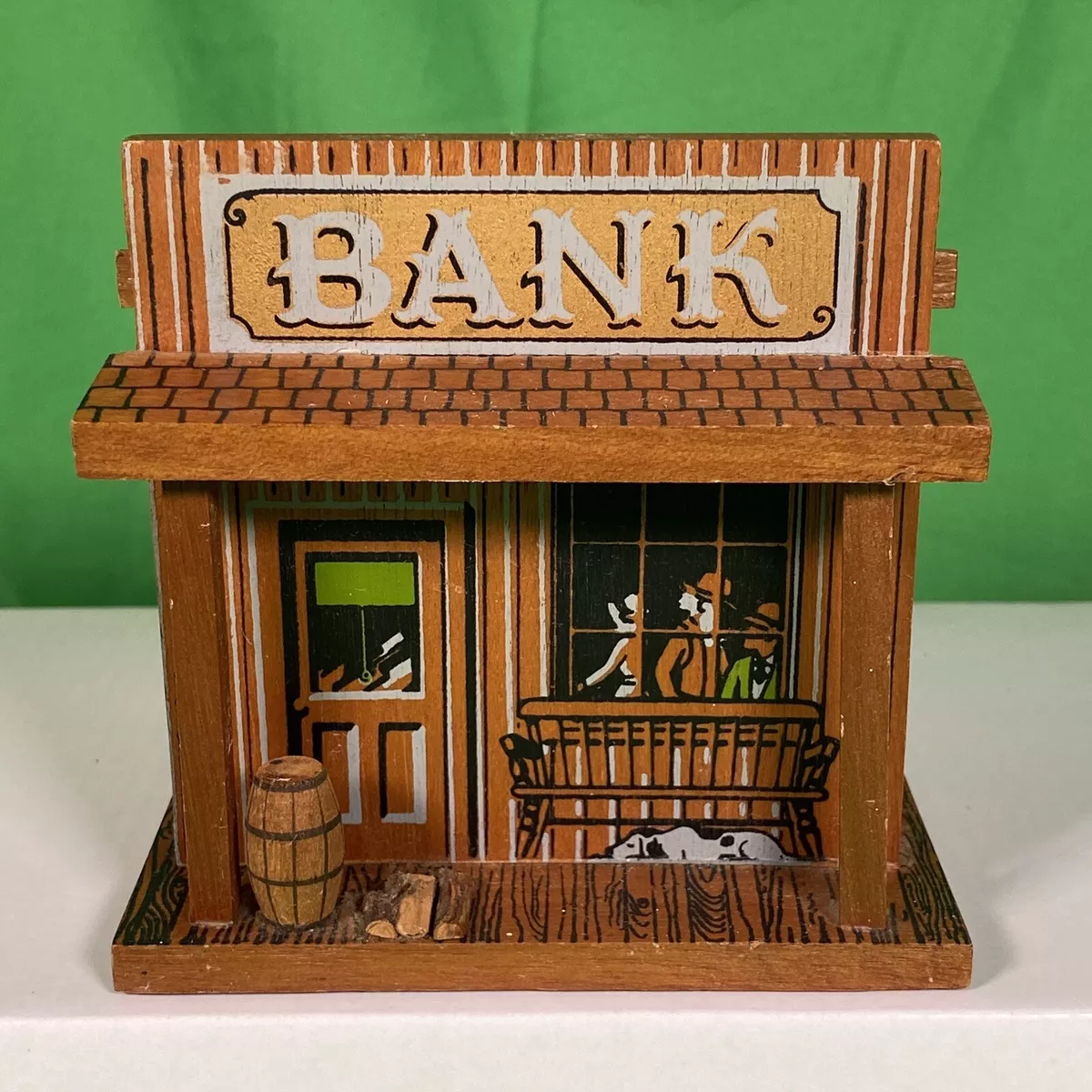 VTG COIN BANK Wild West Cowboy Gun Shooting Mechanical Astro Toys Friedrich $ - PicClick