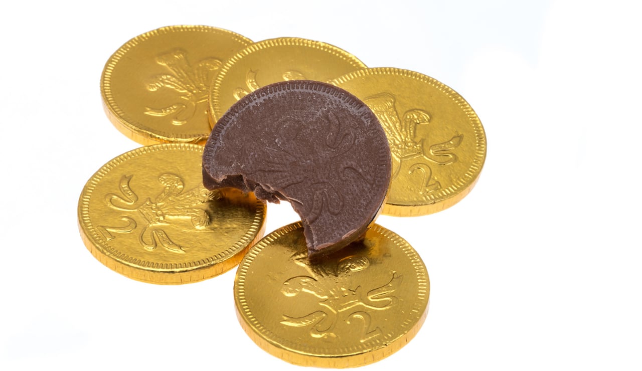 Divine 70% Dark Chocolate Coins | Free Day Delivery |