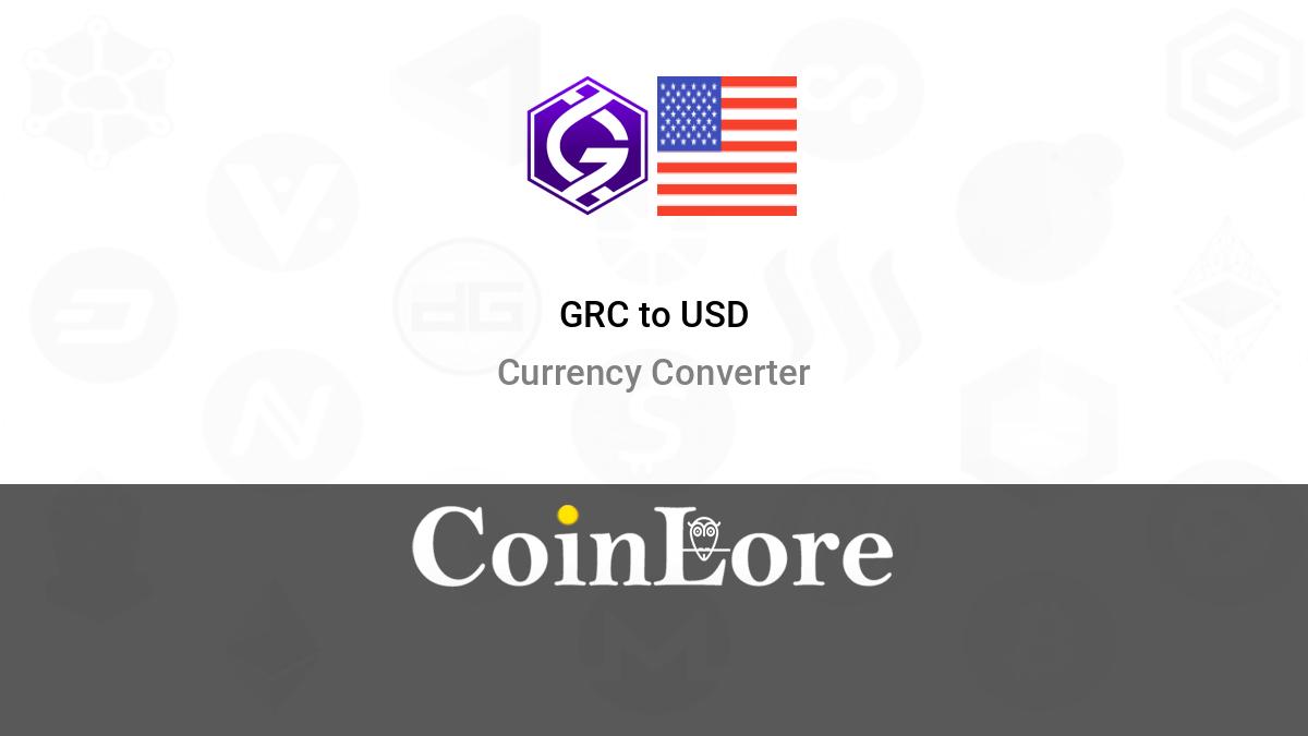 Convert 1 GRC to BTC (1 Gridcoin to Bitcoin)