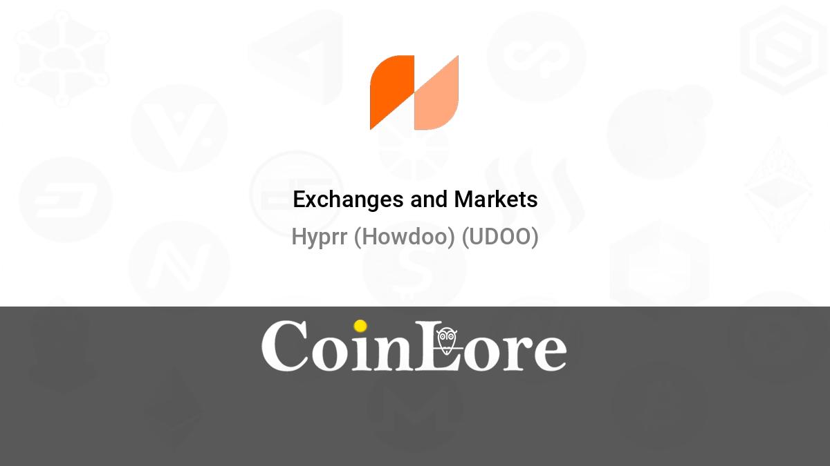 Convert 1 UDOO to USD - Howdoo price in USD | CoinCodex