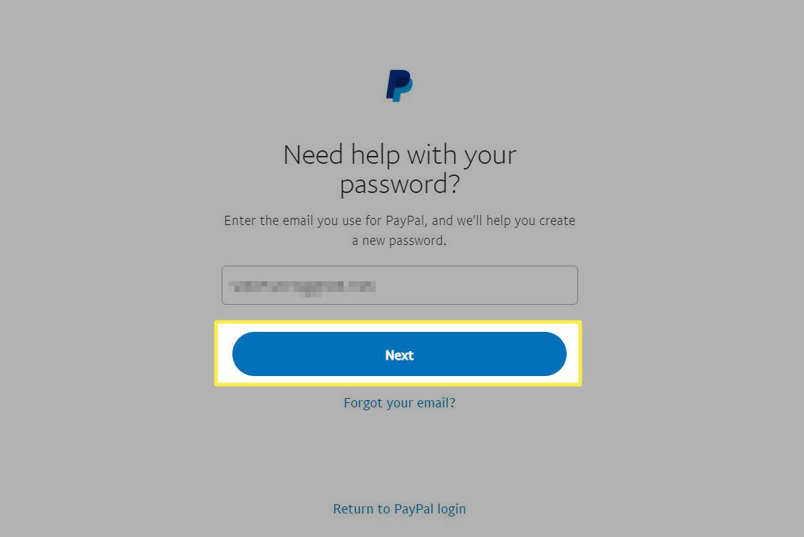How do I reset my password if I forgot my email address? | PayPal GB