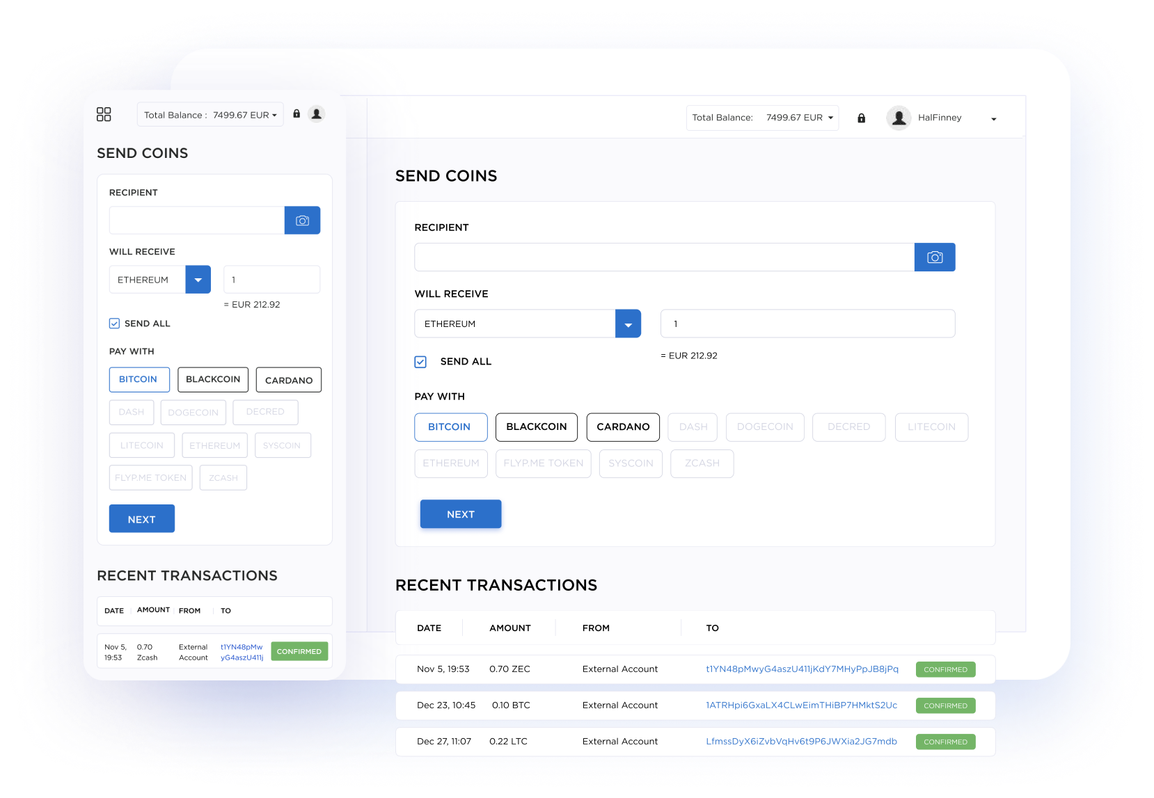 WordPress Plugin for Bitcoin & Ethereum Wallets With Exchange